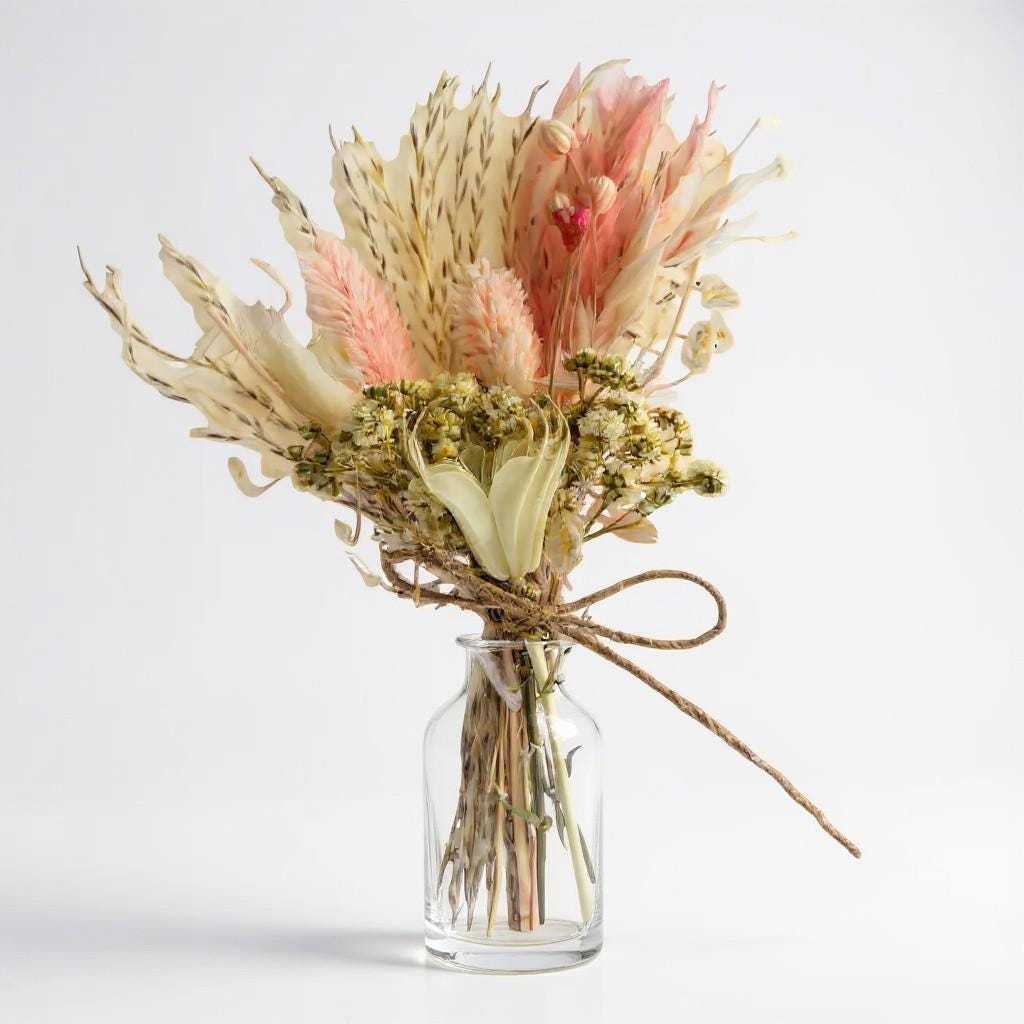 Small Dried Flower Wedding Favour – Rustic Table Decor, Wedding Decoration, Wedding Table Decor