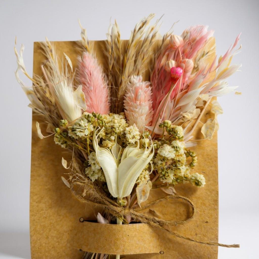 Small Dried Flower Wedding Favour – Rustic Table Decor, Wedding Decoration, Wedding Table Decor