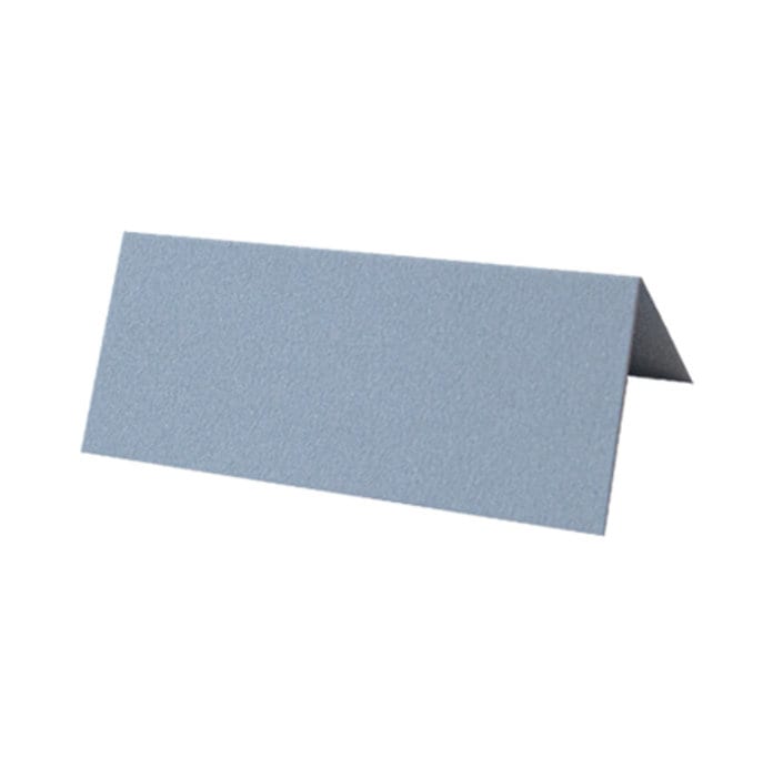Dusty Blue Wedding Place Names | Blue Tented Place Names | White Ink Wedding Place Cards | Handwritten Calligraphy