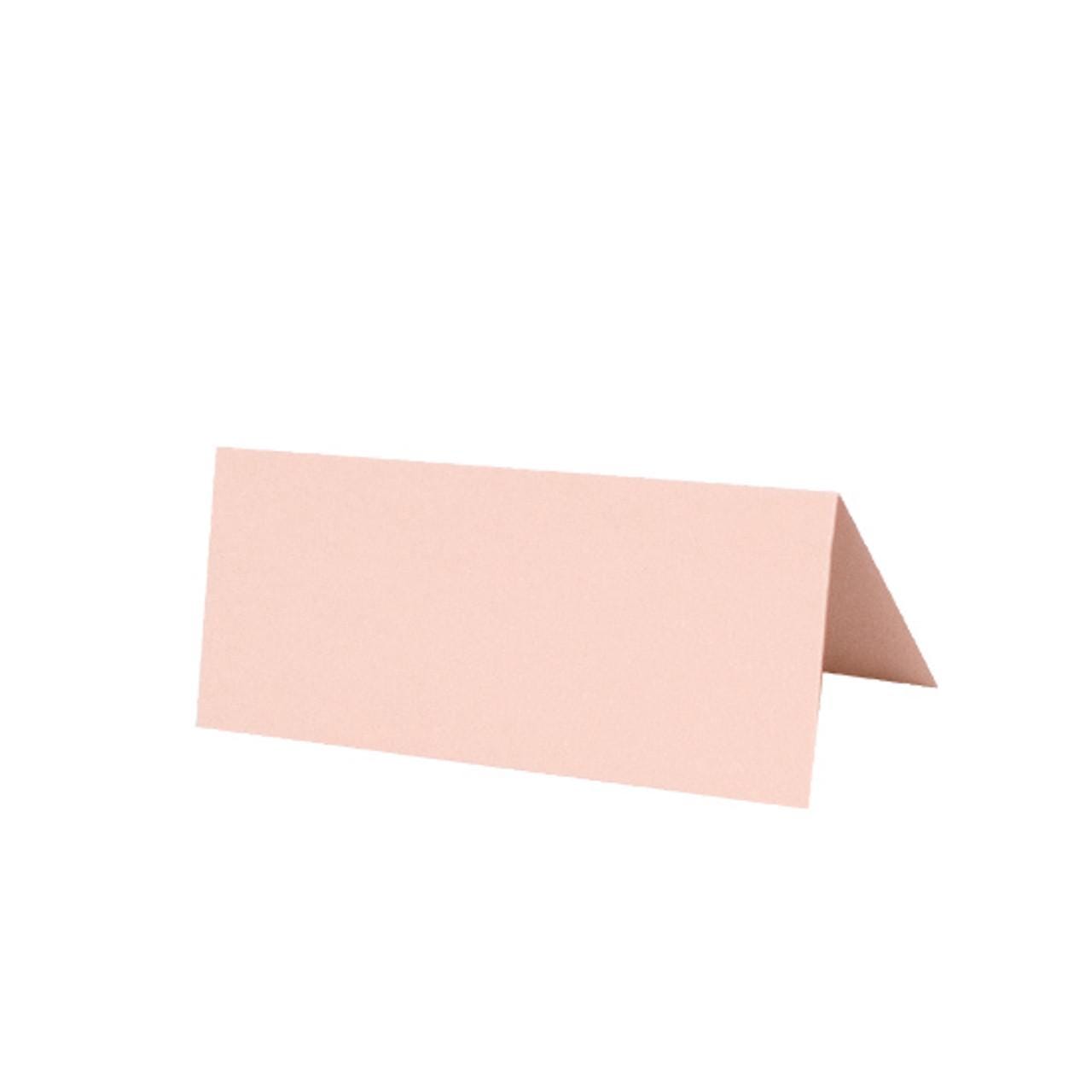 Blush Pink Wedding Place Names | Pink Matte Wedding Name Cards | Rose Gold Handwritten calligraphy
